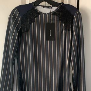 NWT Zara Woman’s Collection Striped Blouse